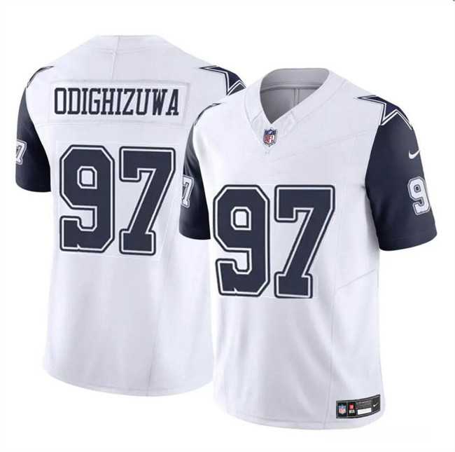 Men & Women & Youth Dallas Cowboys #97 Osa Odighizuwa White F.U.S.E Vapor Untouchable Limited Stitched Jersey->denver broncos->NFL Jersey